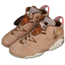 TRAVIS SCOTT X AIR JORDAN 6 RETRO BRITISH KHAKI/SAIL/BRIGHT CRIMSON