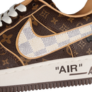 Louis Vuitton X AIR FORCE 1 LOW 07 DARK BROWN/LIGHT GREY/WHITE