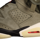 TRAVIS SCOTT X AIR JORDAN 6 RETRO MEDIUM OLIVE/BLACK-SAIL-UNIVERSITY RED