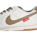 SUPREME SB DUNK LOW WHITE/BROWN/GREY
