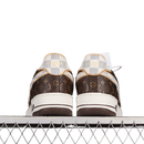 Louis Vuitton X AIR FORCE 1 LOW 07 DARK BROWN/LIGHT GREY/WHITE