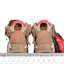 TRAVIS SCOTT X AIR JORDAN 6 RETRO BRITISH KHAKI/SAIL/BRIGHT CRIMSON