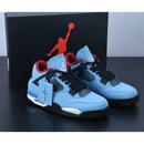 TRAVIS SCOTT X AIR JORDAN 4 CACTUS JACK OLIERS UNIVERSITY BLUE